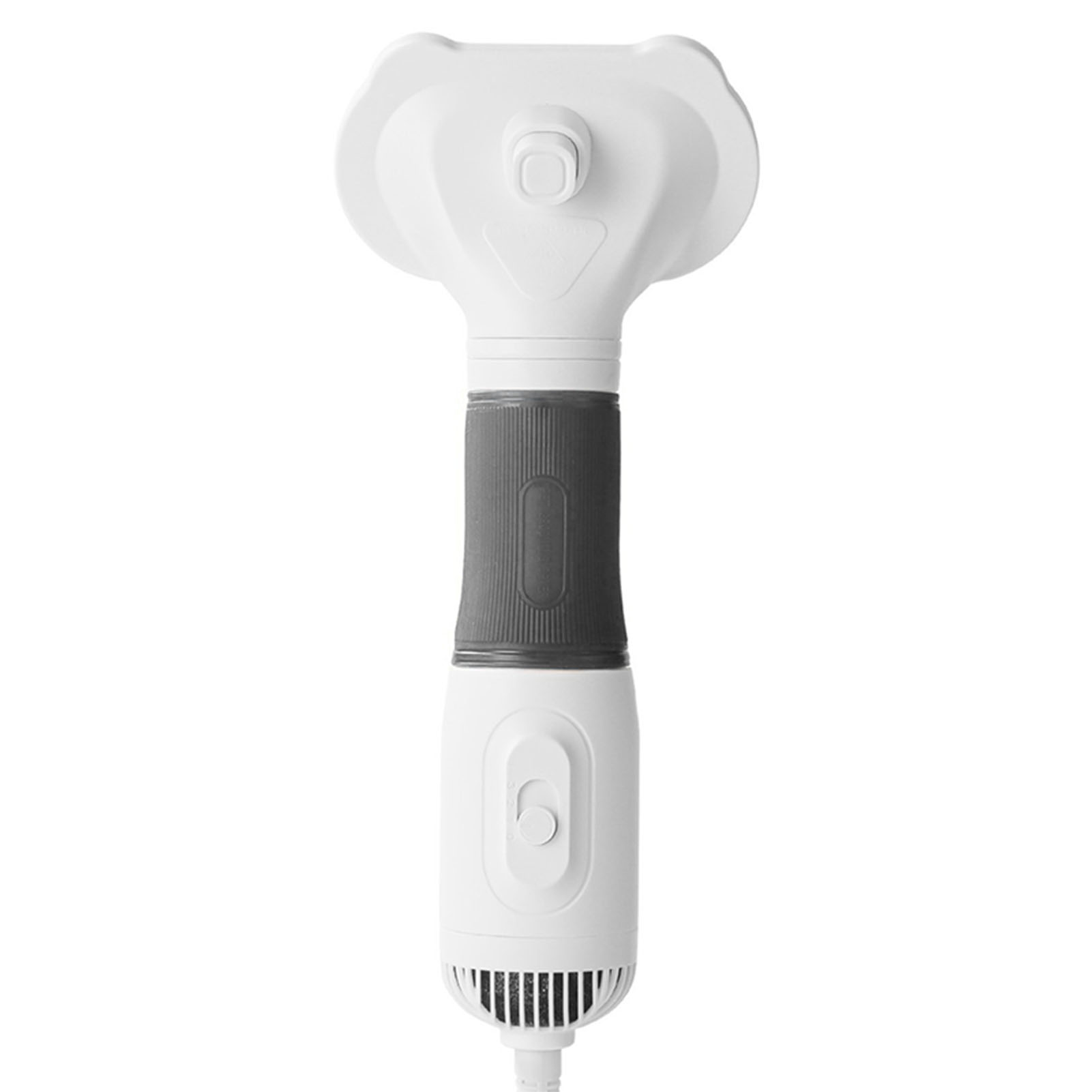 Secador de Pelos de Mascotas con Cepillo Liso Bajo Ruido 600W 3 Niveles de Temperatura Ajustables 3 en 1 para Perros y Gatos Gris — imagen 4