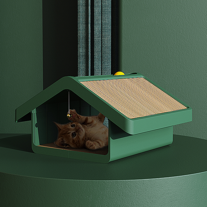 Litter Cat Cottage Cat Toys Cat Supplies Vertical Cat Claw Board Corrugated Paper Cat Scratching Board — image 5
