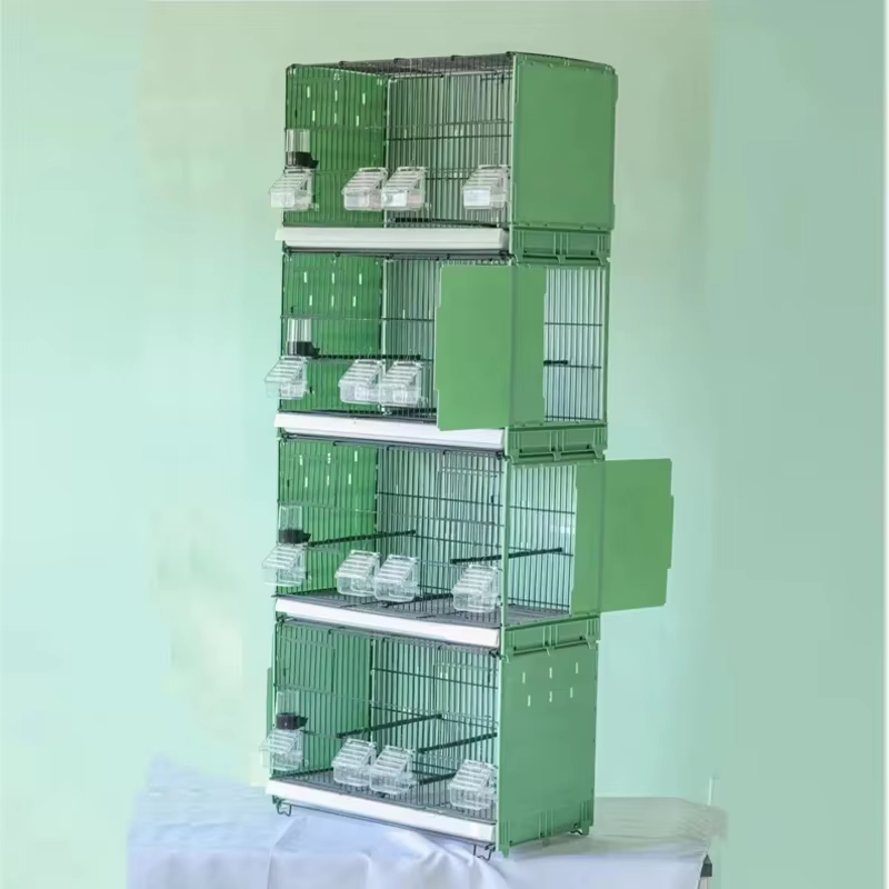 Factory Luxury Metal Birds Cage Multilayer Portable Bird Breeding Cage Stackable Bird Cage — image 2
