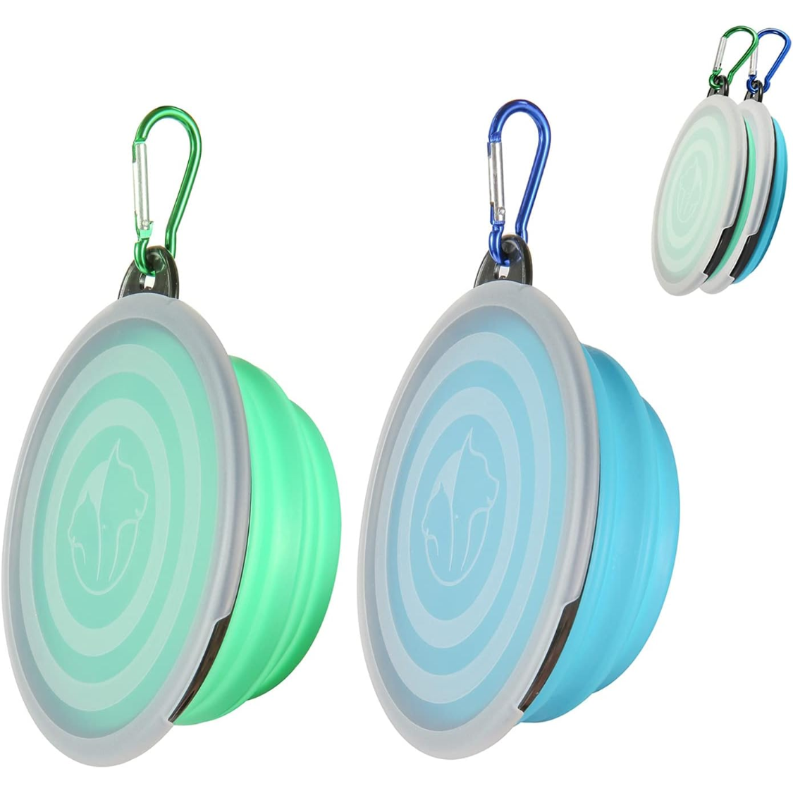 Bolsas de Comida Portátiles con Tapas Reversibles, 2 Unidades - Comidas y Agua para Perros y Gatos en Viajes, Caminatas o Acampadas — imagen 1