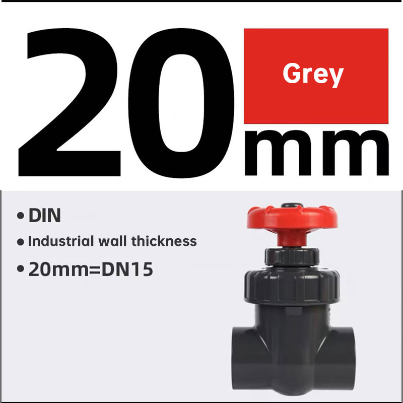 25/32/40mm UPVC Control Valve - Corrosion Resistant Plastic Gate Valve for Aquarium Sump & Garden Drip Irrigation Accessories — image 12