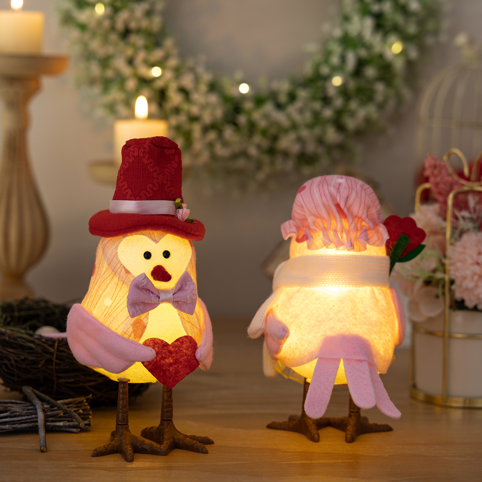 Ornamento de Pájaro Luminoso para Escritorio Creativo — imagen 6