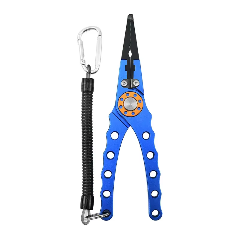 Fishing Pliers Line Cutter Multifunctional Knot Aluminum Alloy Scissors Hook Remover 150g 20CM Fishing Equipment — image 2