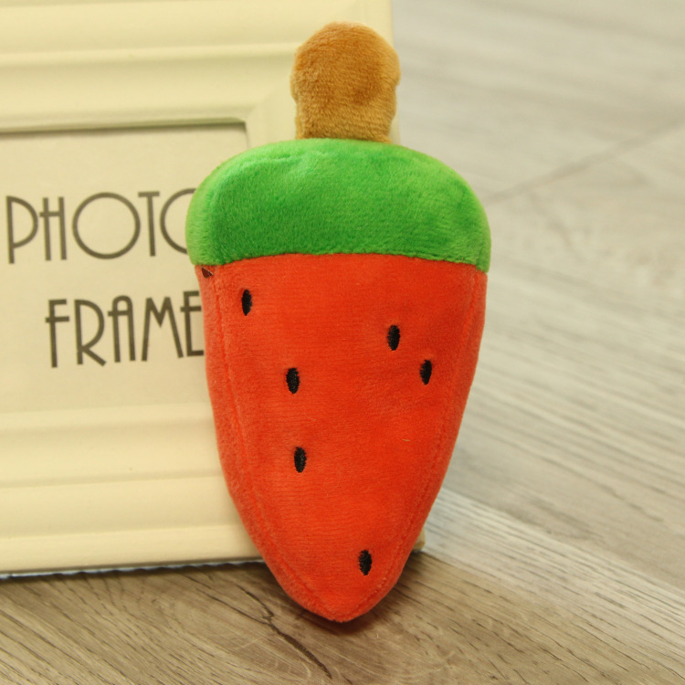 Fruit and vegetable pet toys cat and dog plush toys — image 13