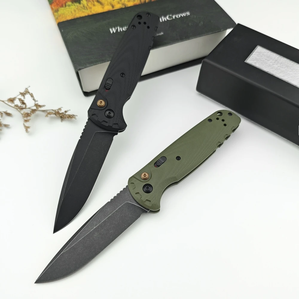 BM 4300 Folding Knife G10 Handle Wilderness Exploration, Hunting, Camp Survival, Ergonomic Handle, EDC Multi-functional Knives — image 1