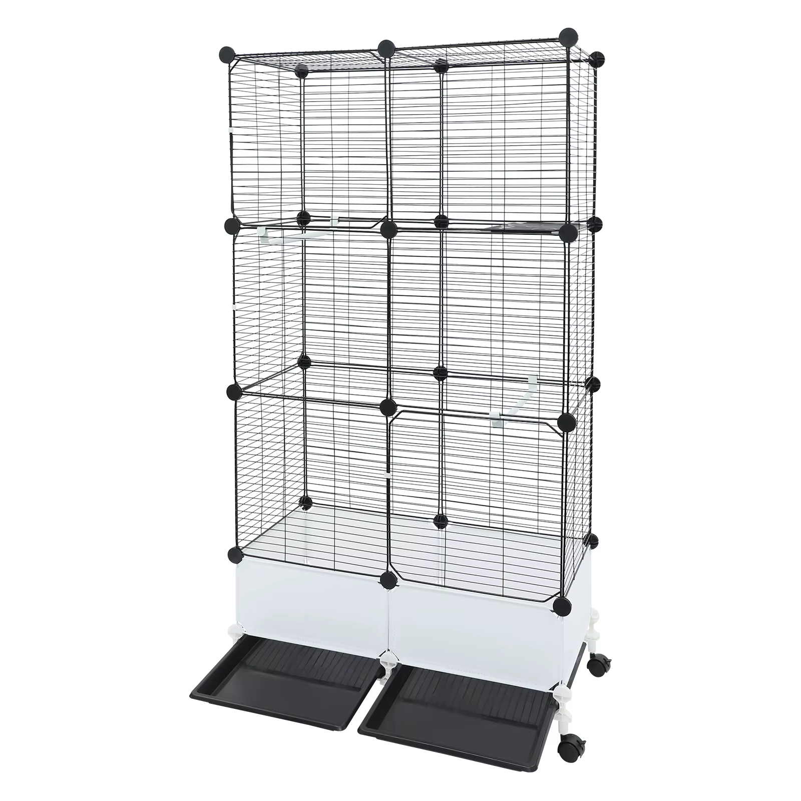 Large Parrot Cage, Standing Bird Cage 29x14x55 Inch, Spacious Birdcage with Splash Guard & 6 Locking Wheels — image 4