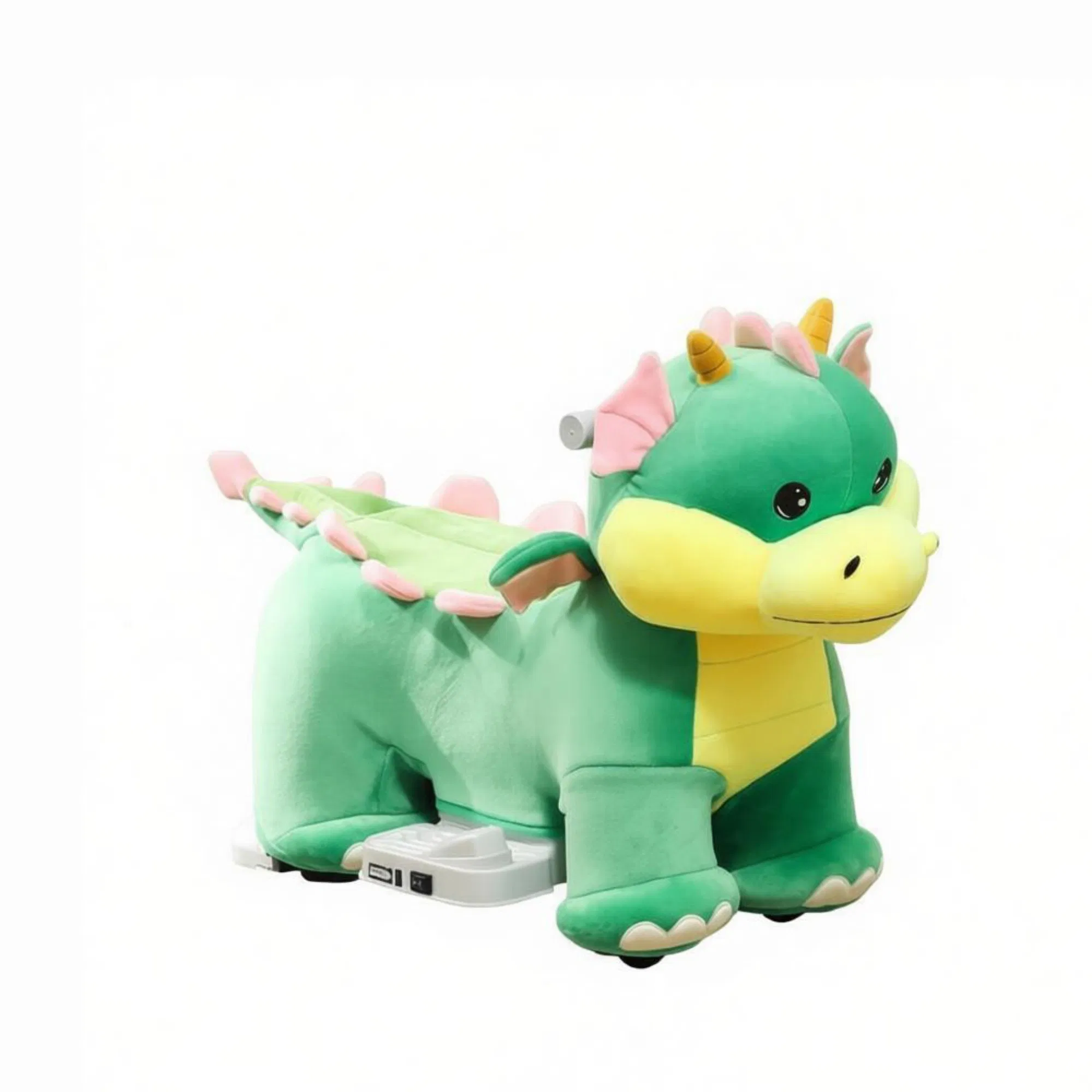 Green 6V Electric Ride On Horse: Battery Powered Toy with Music, Forward Movement & Silent PU Wheels for 18-36 Months — imagen 2