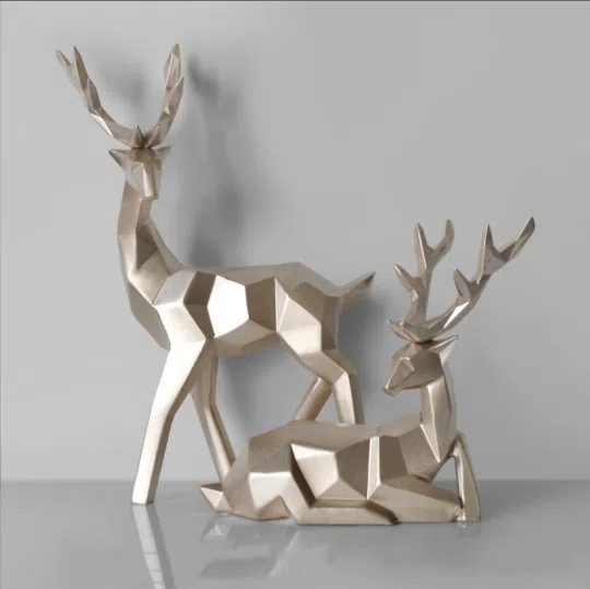 Home Fortune Deer Resin Decoration Home Decoration Living Room Decoration — image 4