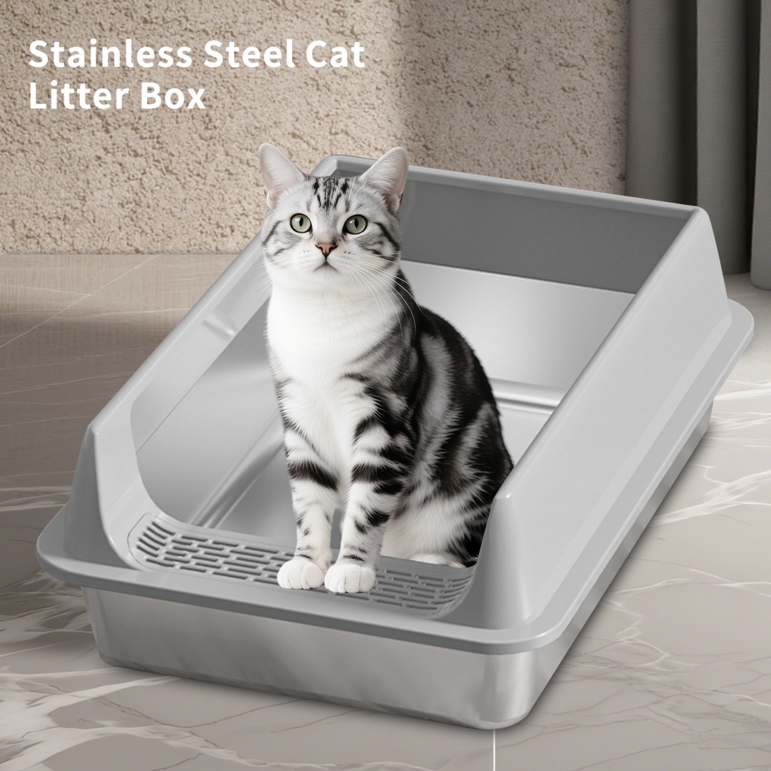 Solo Recogida en Tienda - Caja de Arena para Gatos de Acero Inoxidable — imagen 16