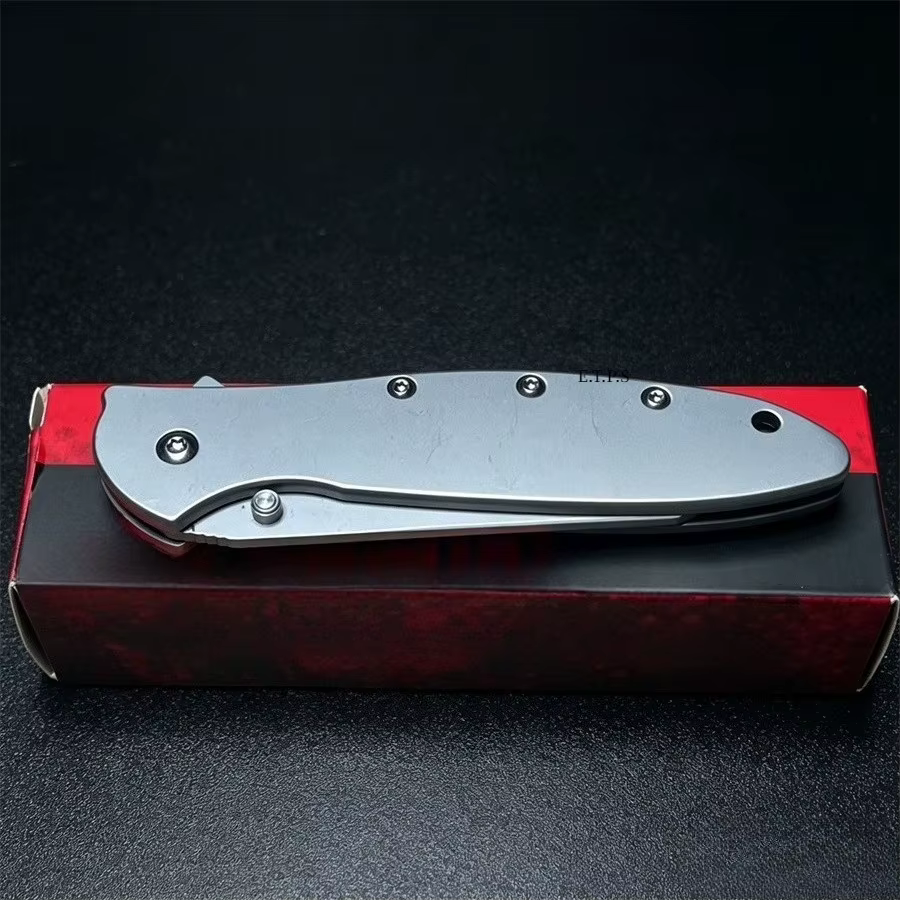 Ks1660 Ken Onion Leek Assisted Flipper Knife 3" Bead Blast Plain Blade Outdoor Camping Hunting Survival EDC Pocket Knife — image 5