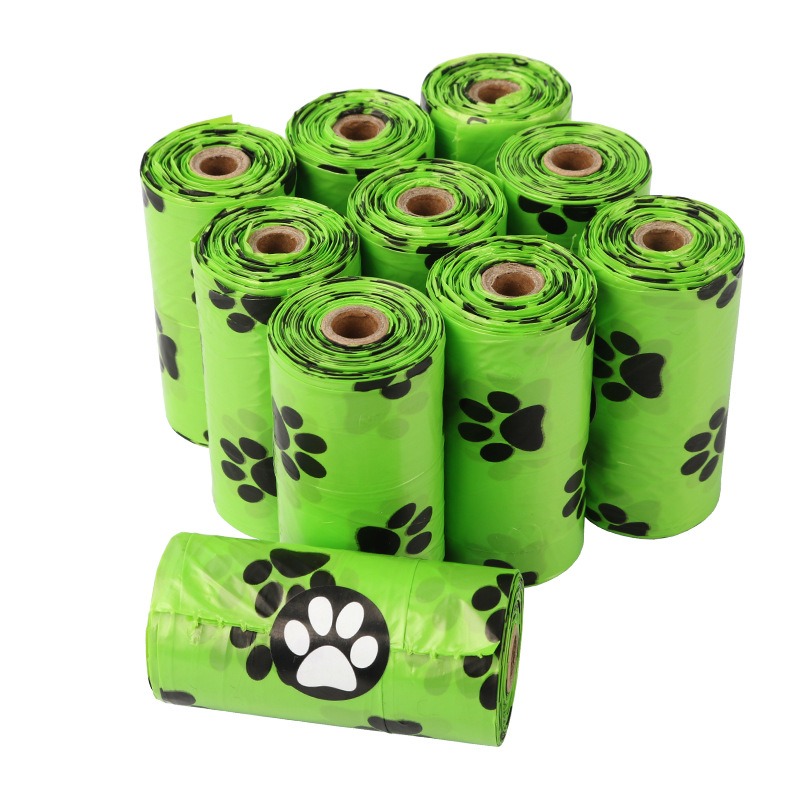 Bolsas para Excrementos de Mascotas Biodegradables Rollo Único Bolsitas para Caca de Perro Bolsa para Pecho de Mascota — imagen 1