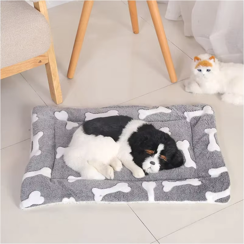 Double-sided Pet Mat Mats Short Plush Pet Sleeping Bed for Cats Small Dogs Cute Pet Pad Blanket Warm Kitten Cushion Cat Sofa Bed — image 2