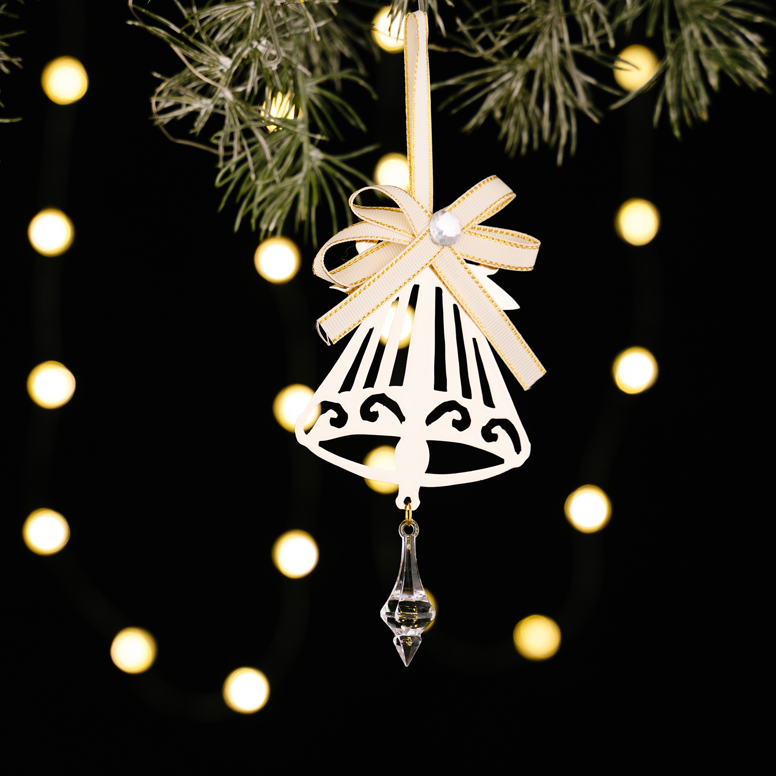 Creative Iron Icicle Ornament for Christmas Tree, Reindeer, Snowman, Snowflake Hanging Decorations — image 11
