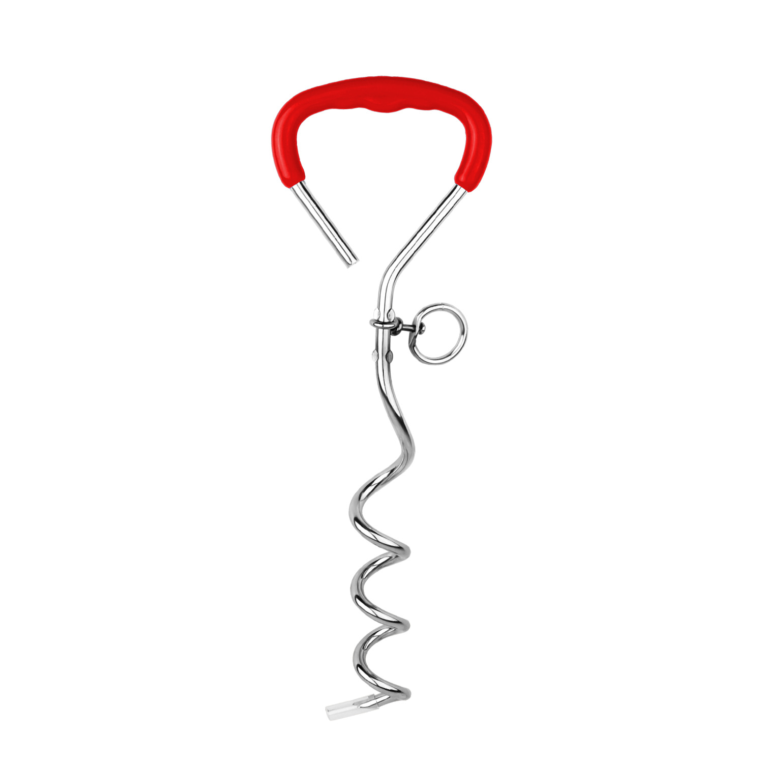 Outdoor Pet Supplies Dog Stake Chrome Plated Spiral Ground Anchor Dog Tether Stock — image 7