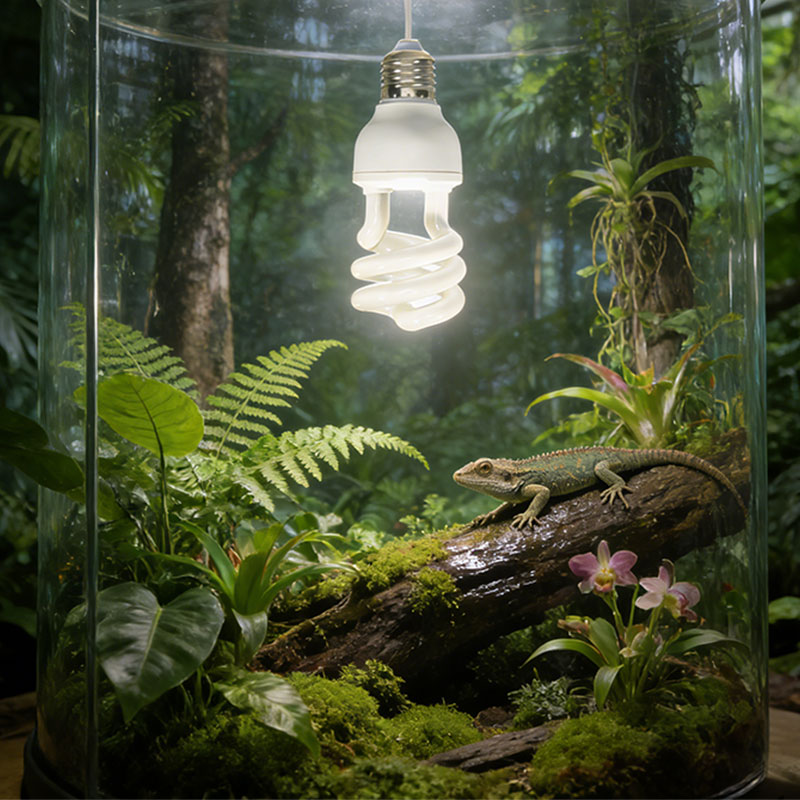 Lámpara de Calor UVB 5.0/10.0 para Reptiles - 13W/26W con Luz Natural y Energía UVB — imagen 5
