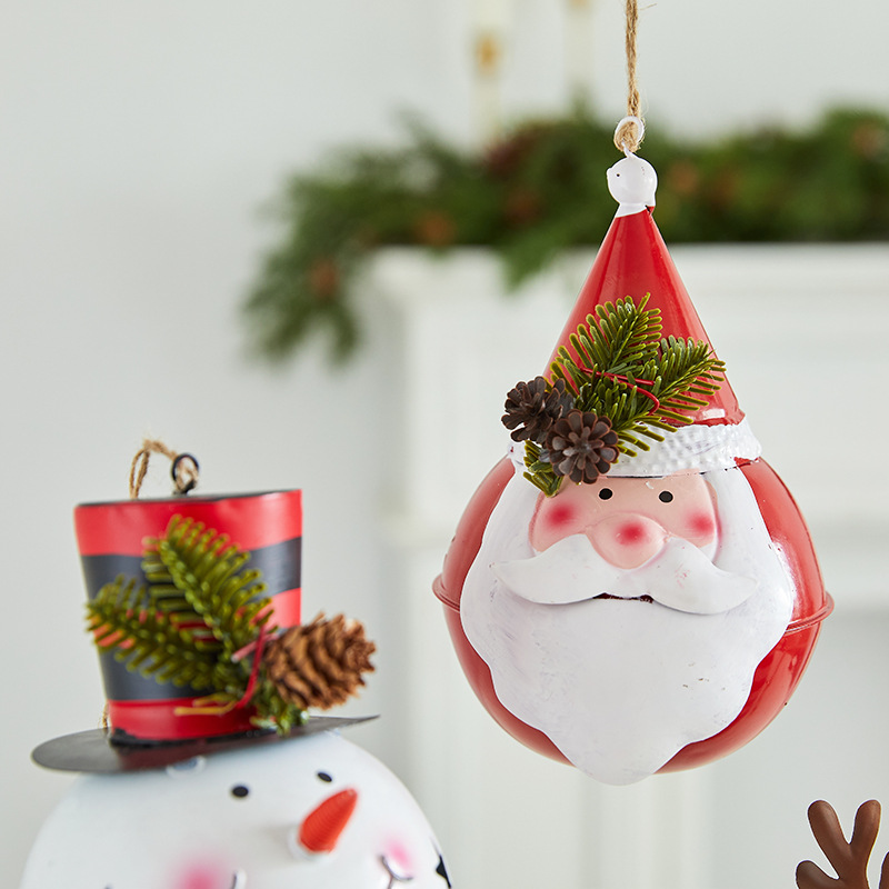 Christmas Tree Iron Reindeer Small Ornament Cute Creative Cartoon Hanging Decoration Scene Decoration — image 4