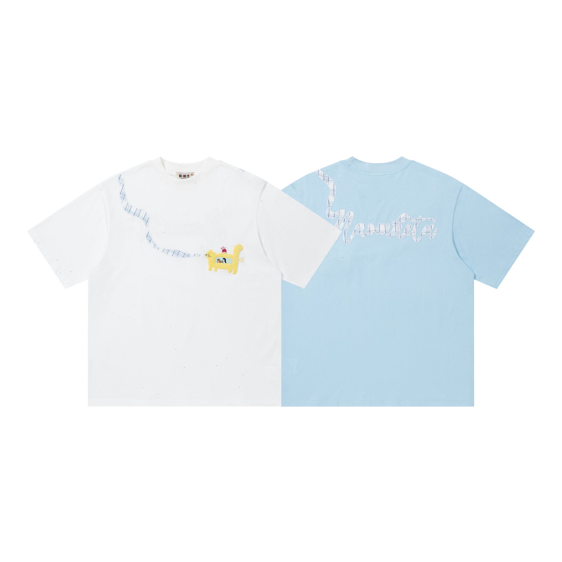 Cartoon puppy embroidered short sleeved shirt — image 6