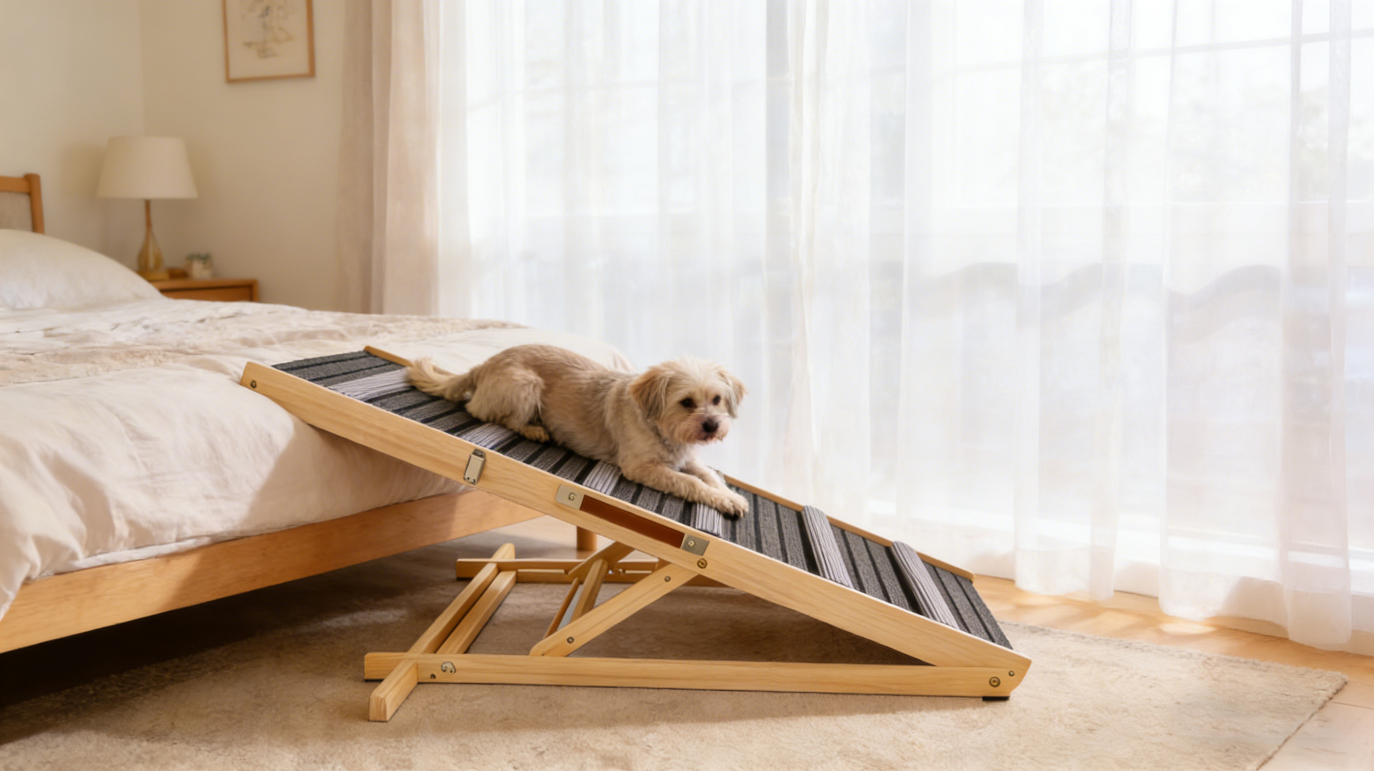 Rampa para Perros Mejorada 2026 para Sofá, Rampa para Perros Pequeños, 6 Alturas Ajustables de 14'' a 25", Escalones Portátiles y Estables para Mascotas con Almohadilla Antideslizante, Rampas para Mascotas para Sofá y Escaleras — imagen 3