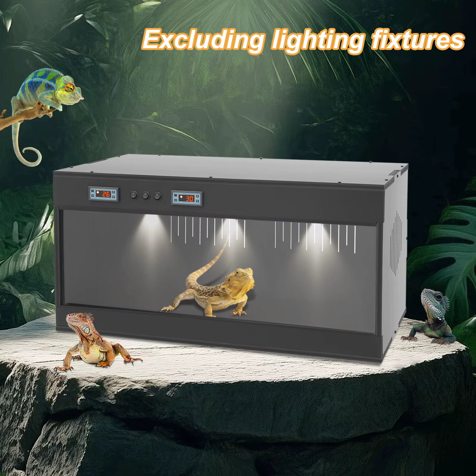 80*40*40cm PVC Reptile Pet Box Large Size Multifunctional Reptile Breeding Box for Reptiles Small Insects — image 4