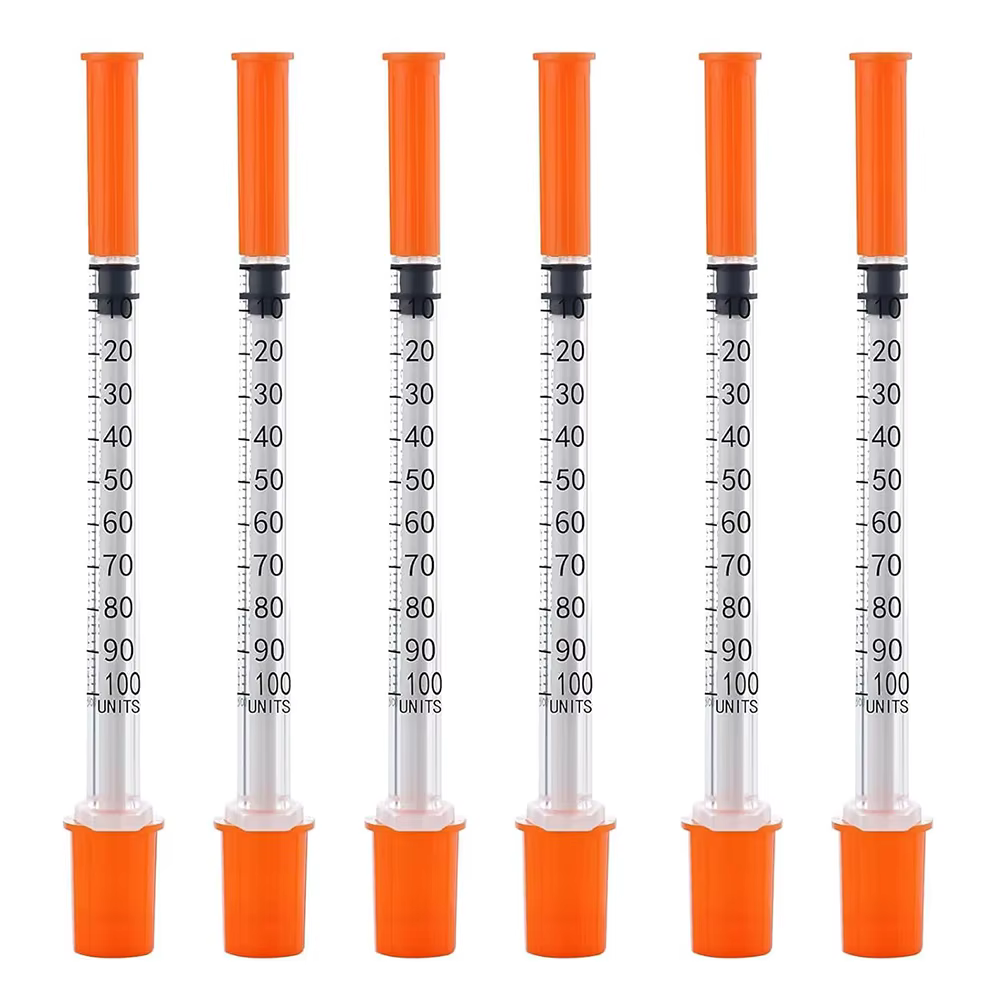 Siringas plásticas de 1 ml (100/20 unidades), adecuadas para uso veterinario y dispensación de adhesivos industriales — imagen 2