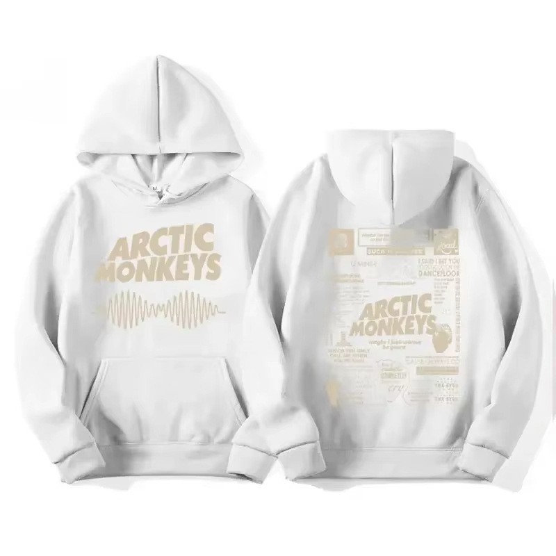 Vintage Rock Arctic Monkeys Album Print Black Hoodie Men's Y2K Sweatshirt — image 8