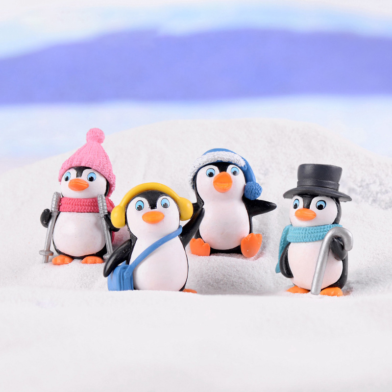 Moss Micro Landscape Jewelry Winter Penguin Male DIY Small Ornaments Multiple Internal Ornaments Crafts — image 1
