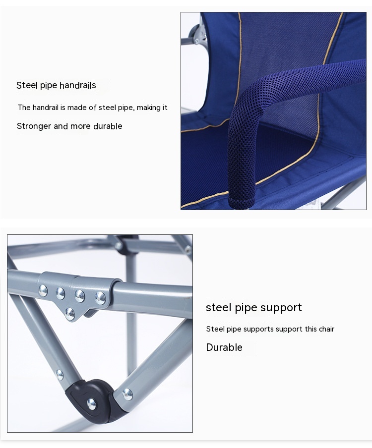 Silla de Camping, Pesca y Playa Reclinable Plegable — imagen 17