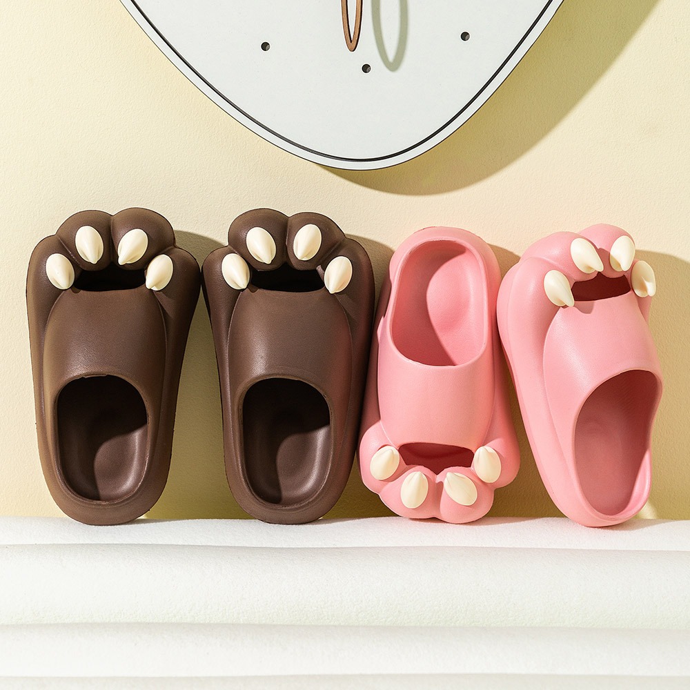 New cat claw sandals and slippers summer men and women shoes indoor soft bottom non slip cute sandals and slippers — image 7