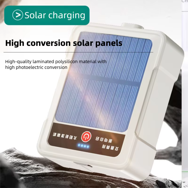 Pompa de oxígeno solar portátil silenciosa para peces y acuario con gran volumen de aire — imagen 4