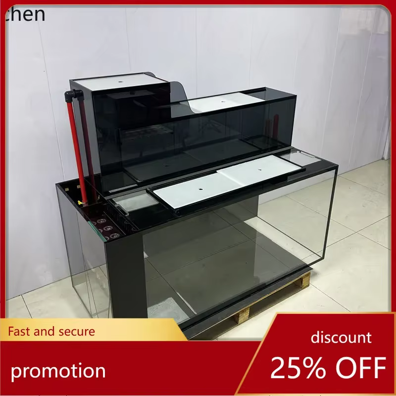 B7- Double Filter, Top Filter, Integrated Ultra-clear Fish Tank, No Water Change Needed, Goldfish Living Room Large — image 3