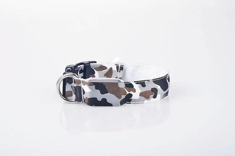 New Pet Led Cat Collar Waterproof Usb Rechargeable Nylon Flashing Light Up Led Dog Collar — image 3