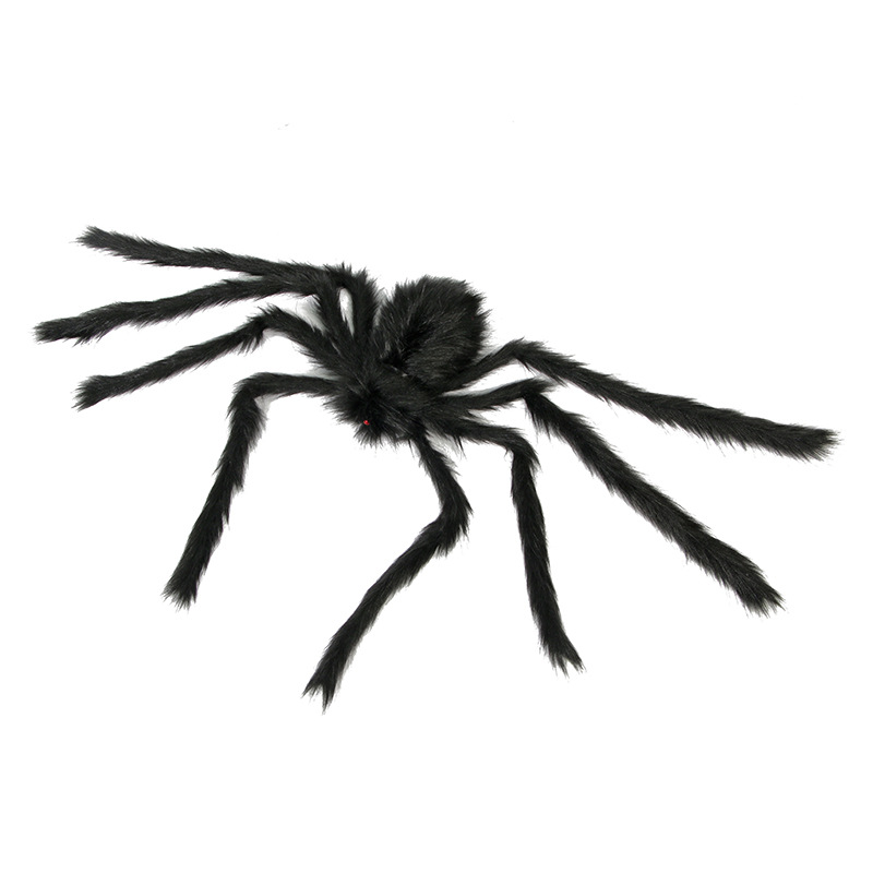Spider Web Halloween Spider Party Decoration Props Spider Web Secret Room Tricky Simulation Plush Spider — image 5