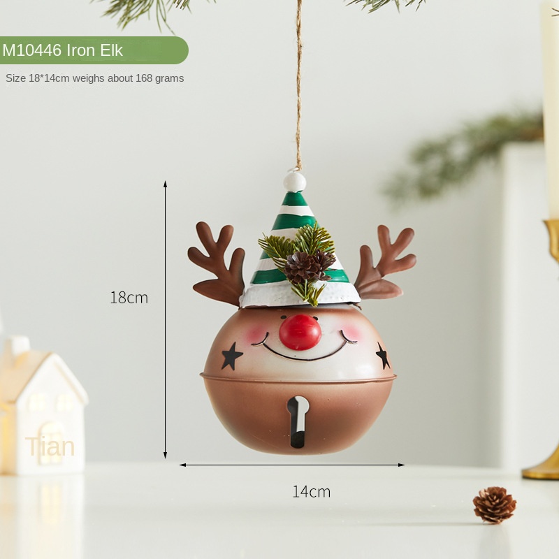 Christmas Tree Iron Reindeer Small Ornament Cute Creative Cartoon Hanging Decoration Scene Decoration — image 7