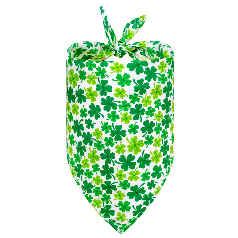 Accesorios para Mascotas Día de San Patricio Toalla de Saliva de Perro Triángulo Shamrock — imagen 11