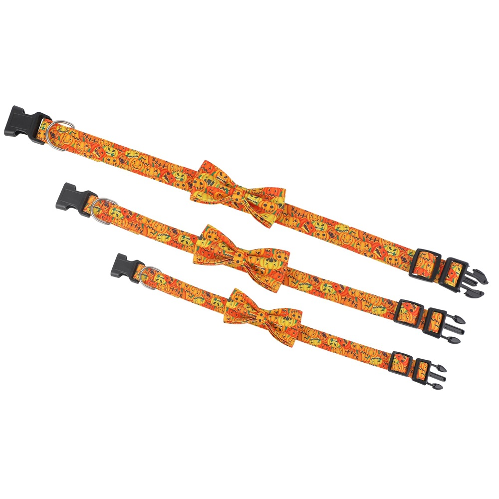 Spider Pumpkin Dog Collar Bowknot Ghost Festival Jewelry Halloween Pet Collar — image 4