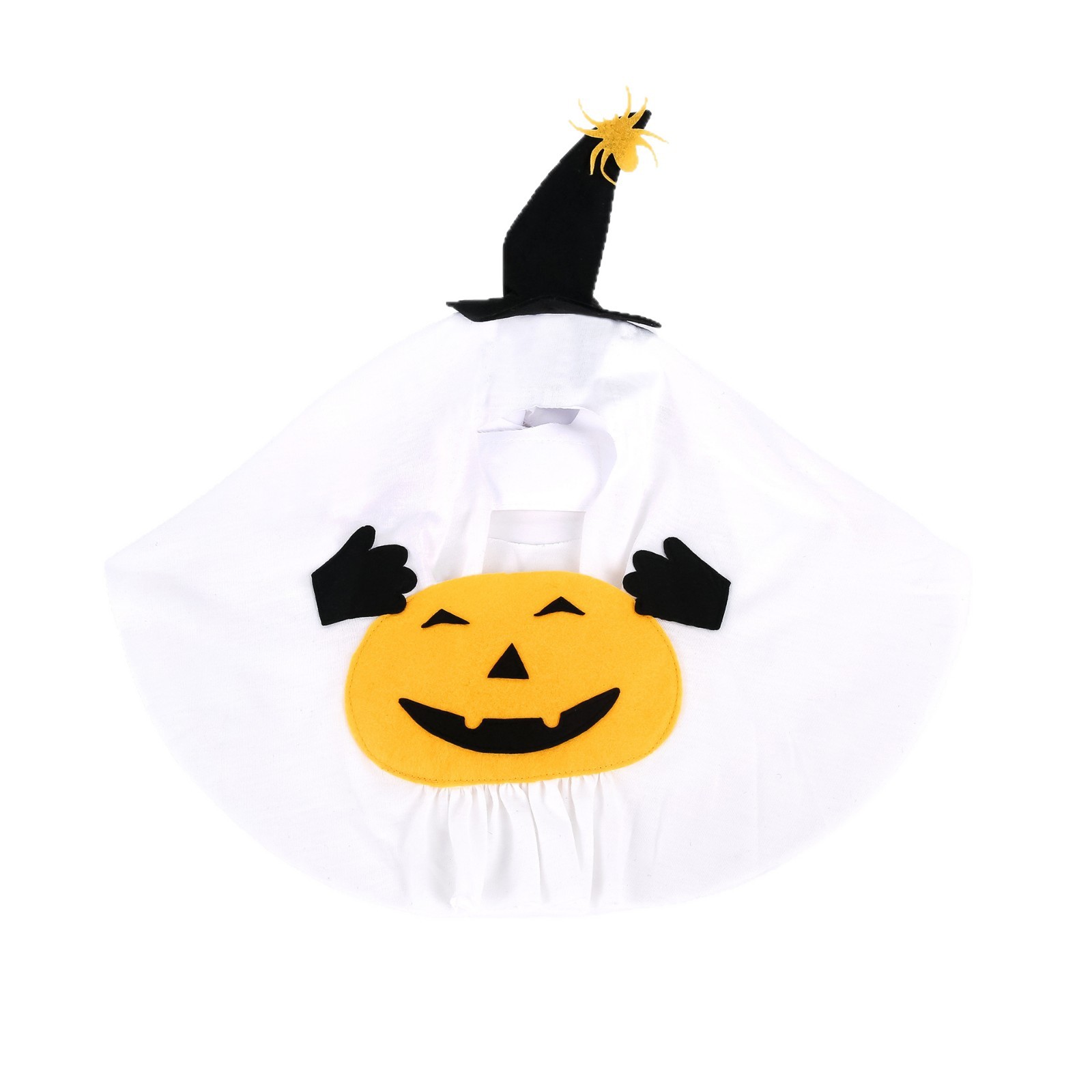 Cute Halloween Pumpkin Wizard Print Pet Costume for Small and Medium Dogs and Cats — image 6