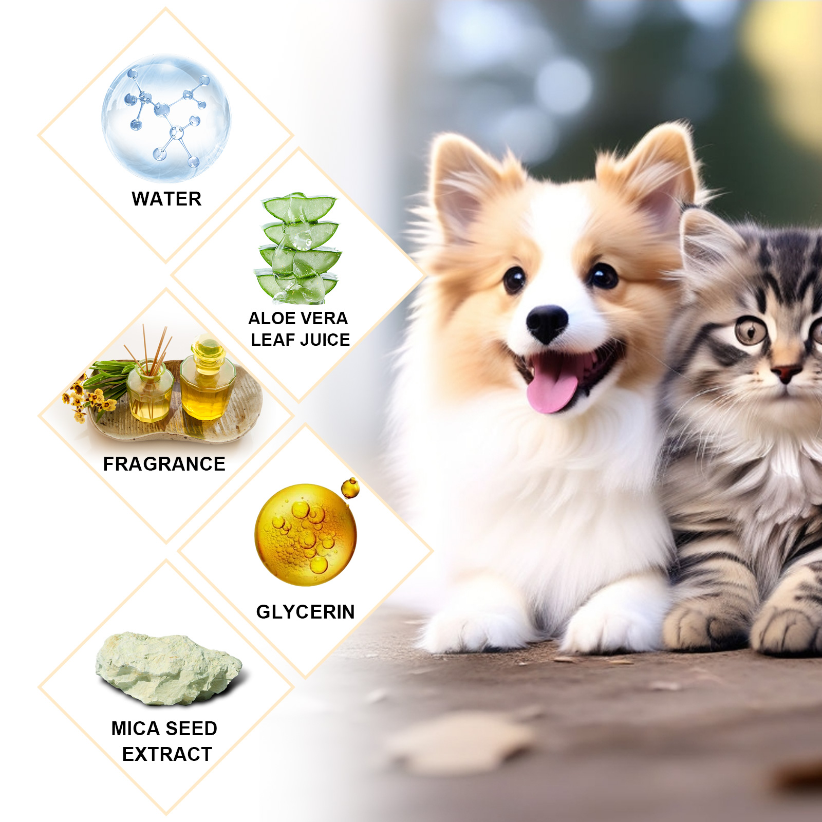 Pet Shampoo, Gentle Cleansing Of Pet Cat And Dog Hair With Smooth Unknotted Shampoo — image 8