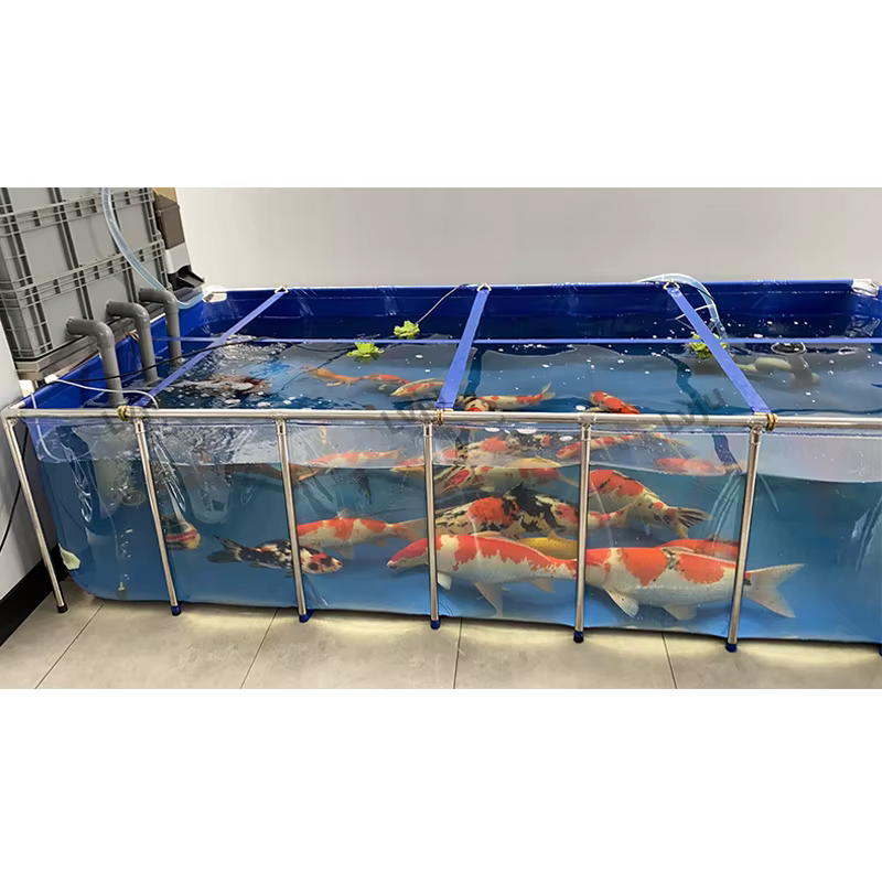 Lvju Fish Aquarium Tank 92 Gallon 350 Liter 100*100*35cm Koi Pond — image 1