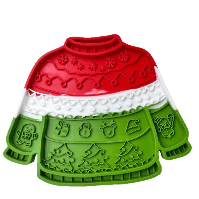 Christmas Pet Licking Mat with Silicone, Multi-Suction Cups, Non-Slip, Slow Feeding, Calming Interactive Licking Pad — image 6