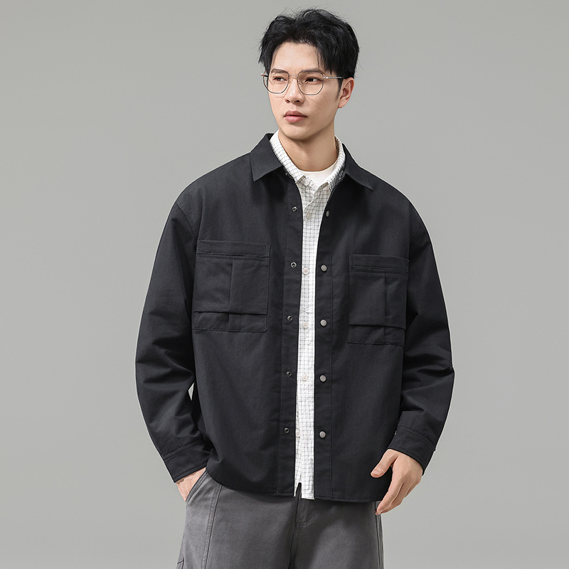 Men's Mountain Outdoor Workwear Long Sleeve Lapel Hunting Casual Jacket Coat — imagen 3