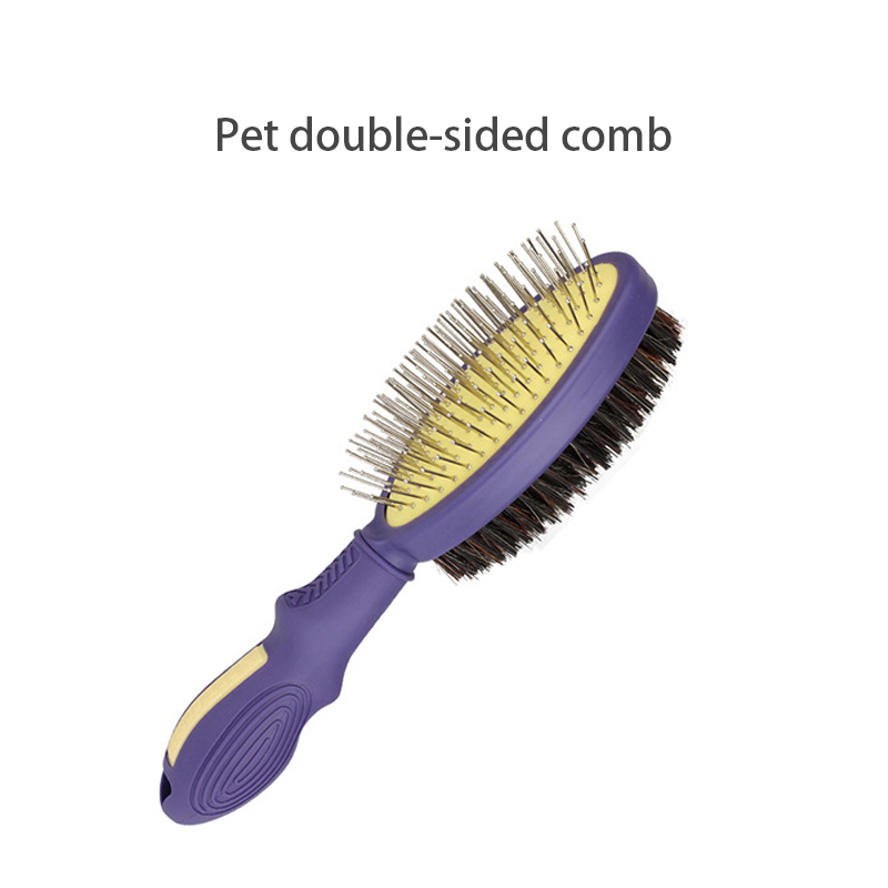 Pet Products Pet Double Face Comb Dog Cat Beauty Air Bag Massage Needle Comb Pet Pig Hair Removal Brush — image 1