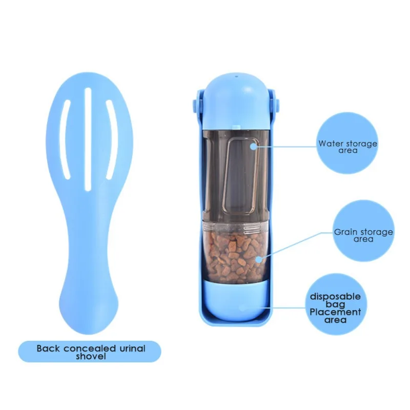 Botella de Agua Portátil 4 en 1 para Perros, Bebedero para Perros Pequeños y Grandes, Dispensador de Agua para Alimentación, Botellas para Exteriores para Gatos y Perros — imagen 6