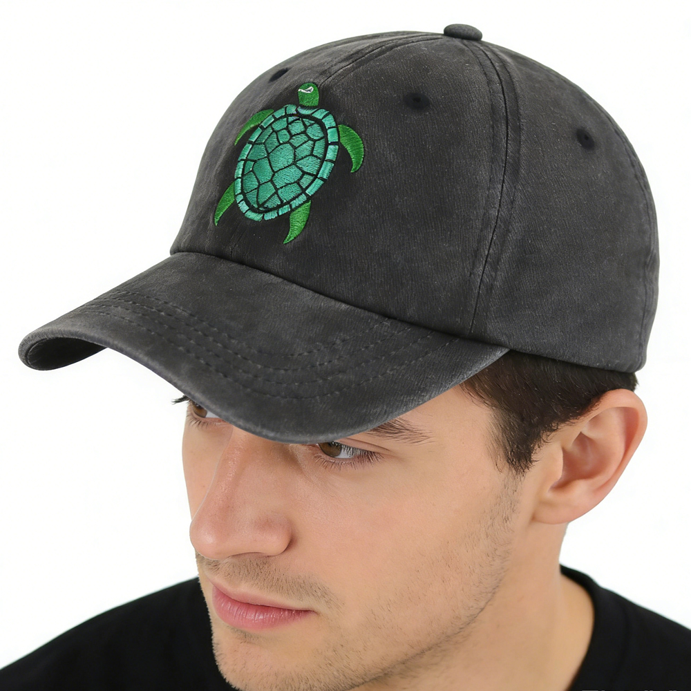 2pcs Sea Turtle Hat For Women Men, Funny Adjustable Embroidered Wild Animals Baseball Cap — imagen 9