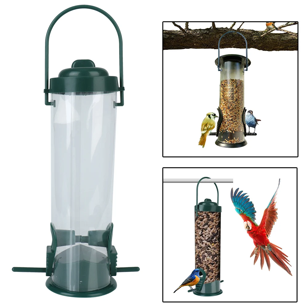 Bird Feeding Tool Wild Bird Seed Feeder Outdoor Decoration Bird Feeder Garden Paddock Pet Supplies Bird Tableware Hanging — image 1