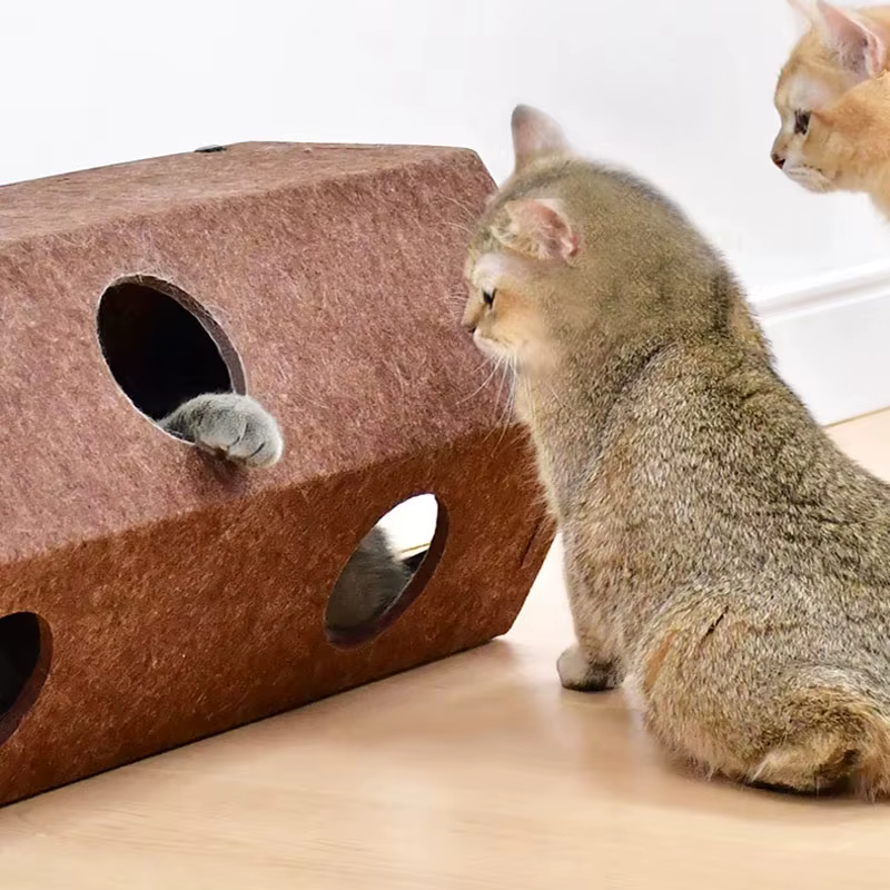 Pet Cat Tunnel Tube Toys Foldable Tunnels for Indoor Cats Kitten Play Tube Suitable for All Four Seasons Wall-Corner Games 고양이 — image 5