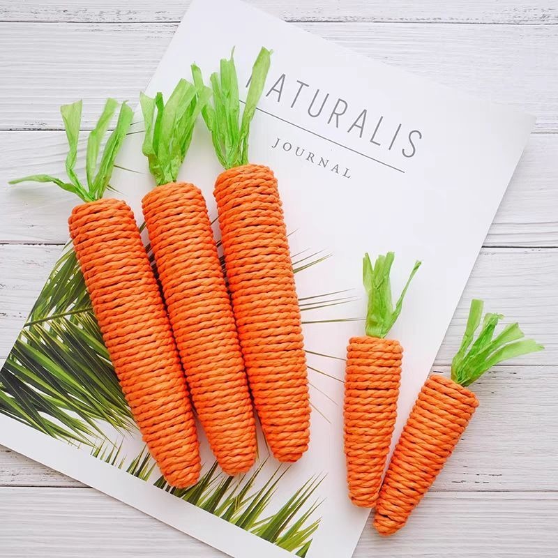 Juguetes para gatos, zanahoria de papel, juguete autoalimentador con sisal, resistencia a mordeduras, estimulación para gatos — imagen 5