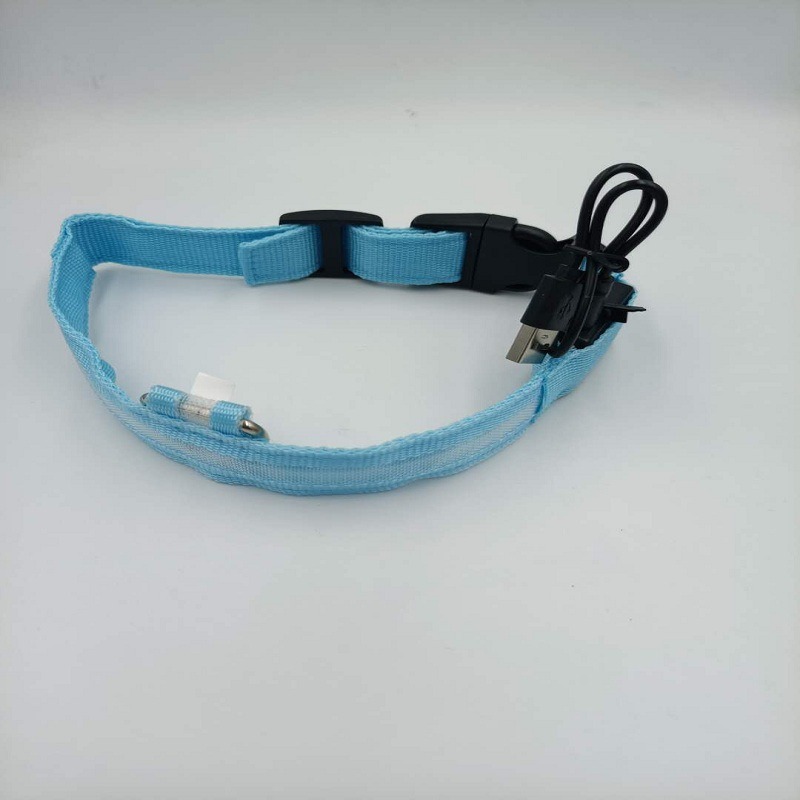 Led Pet Collar Glow Collar Pet Belt Mesh Rechargeable Neck Ring Usb Rechargeable Dog Cord Collar Battery — image 11