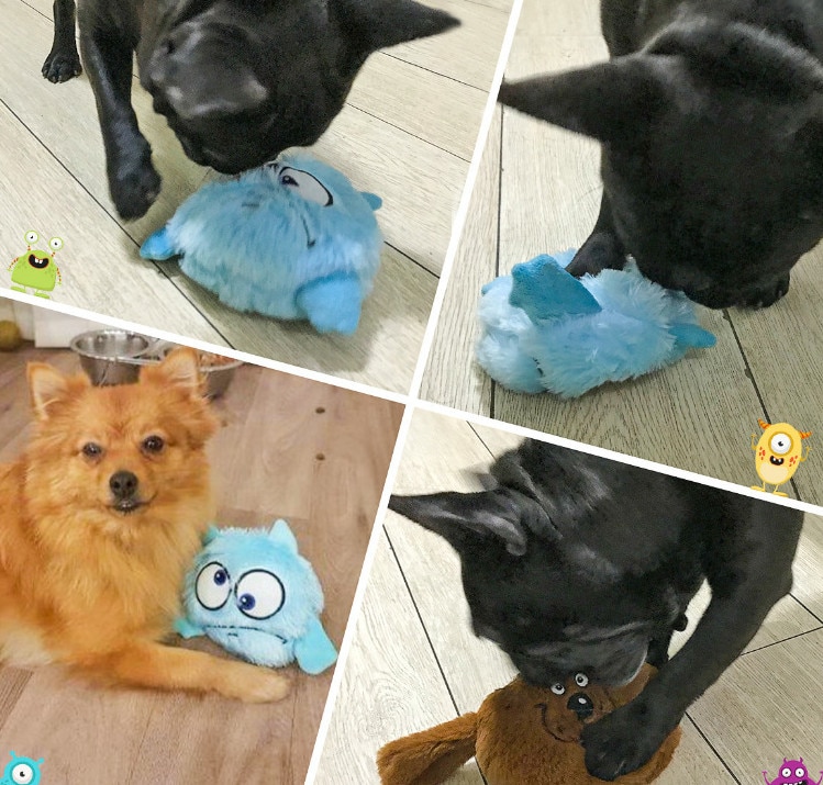 Electric Toy Ball Dog Cat Toy Automatic Pet Plush Ball Activation Automatic Ball Chew Plush animal — image 4