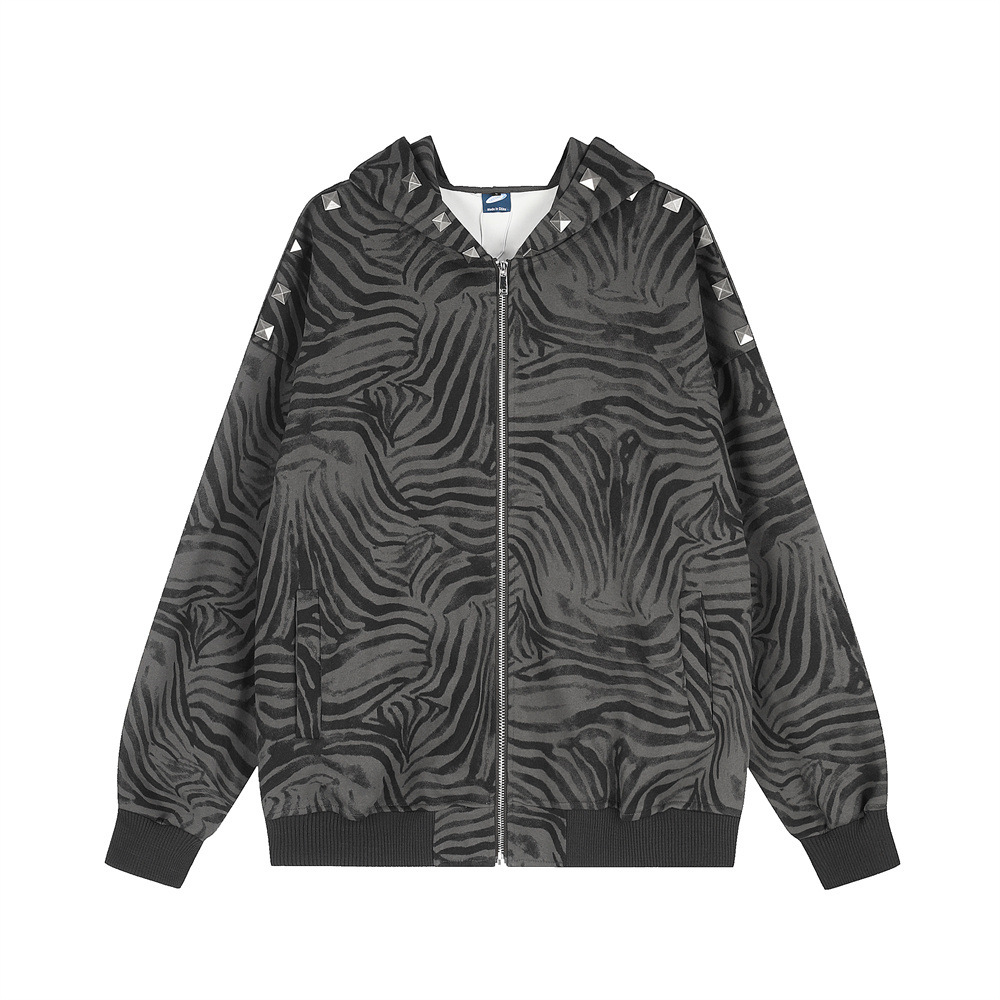 Zebra print hooded sweatshirt — image 2