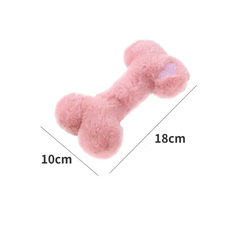 Juguetes de Perro Diseño de Hueso Plush para Mascotas Juguetes Interactivos para Perros y Gatos Suministros para Mascotas — imagen 5